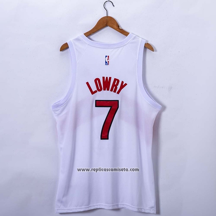 Camiseta Toronto Raptors Kyle Lowry #7 Association 2020-21 Blanco